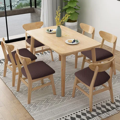 Miniatura 2 de Fuloon Fundas Elásticas para Asientos de Silla 4 PCS, Fundas para Sillas de Comedor Removibles y Lavables Anti-Polvo Fundas Protectoras