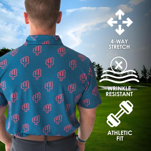 Miniatura 5 de YATTA GOLF - Camiseta polo de golf de alto rendimiento para hombre