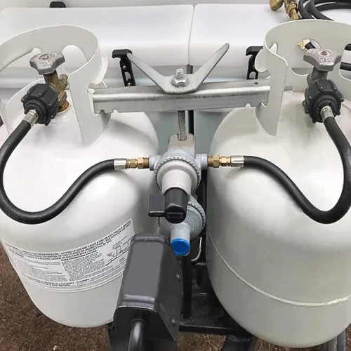 Miniatura 7 de GASPRO Manguera de propano RV de 15 pulgadas con 1/4 pulgadas macho invertido, repuesto de manguera de propano para autocaravana para regulador
