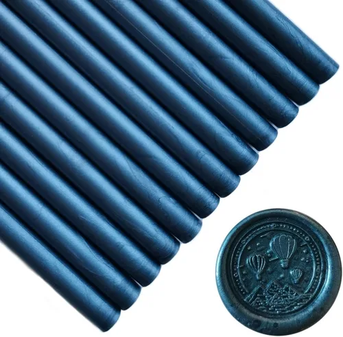 Miniatura 14 de Seal - 12 barras de cera para sellar cera con pistola de pegamento, palitos de cera para sellar cera, ideales para tarjetas, sobres, envoltura