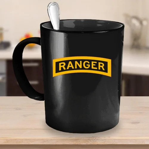 Miniatura 2 de Army Ranger Taza de café - Ranger Tab - Negro/Blanco/11oz/15oz