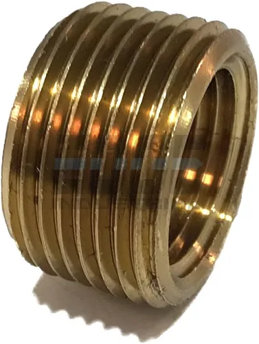 Buje de cara reductora de latón 3/4 "macho NPT X 1/2" hembra NPT combustible/aire/agua/aceite/gas WOG (cantidad 01)