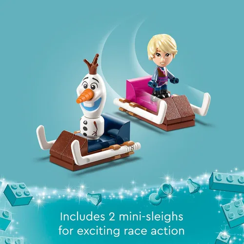 Miniatura 4 de LEGO Disney Frozen Anna and Elsa's Magical Carousel 43218 Ice Palace - Juego de juguetes de construcción con la princesa Disney Elsa, Anna y Olaf