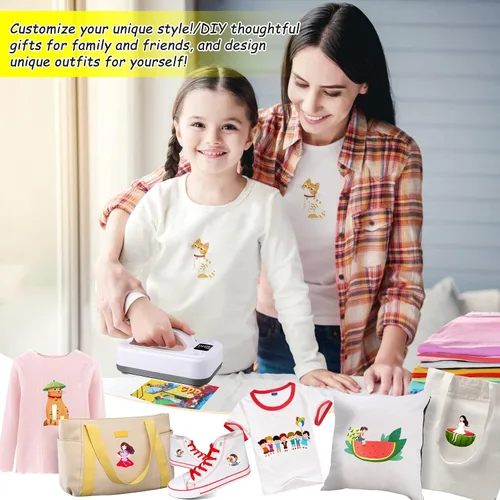 Miniatura 8 de Prensa de Calor Pequeña Máquina de Prensa de Calor para Transferencia de Calor, 7 × 5 pulgadas Portátil Easy Press Mini Prensa de Calor para Regalo