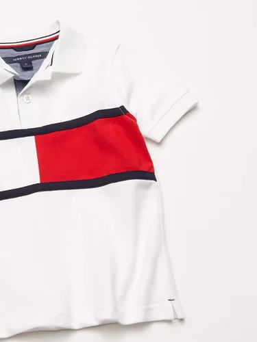 Miniatura 2 de Tommy Hilfiger Boys' Short Sleeve Fashion Polo Shirt, Button Closure, Soft & Comfortable