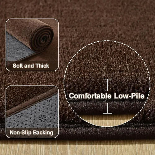 Miniatura 107 de Amearea Alfombras modernas para dormitorio, sala de estar, alfombra de espuma viscoelástica gruesa de 4 x 6 pies, alfombra de espuma viscoelástica