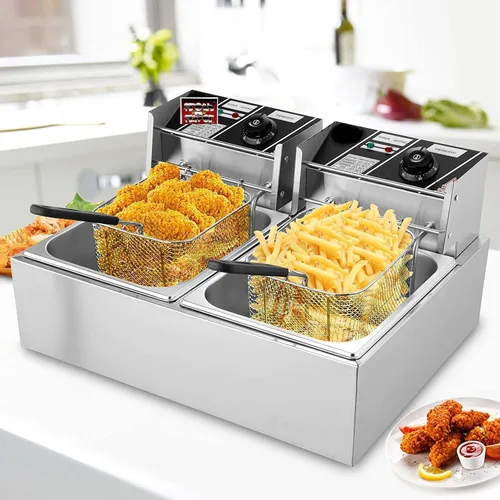 Miniatura 6 de FROTH & FLAVOR Freidora 12 ltrs para papas fritas 6+6 Ltrs
