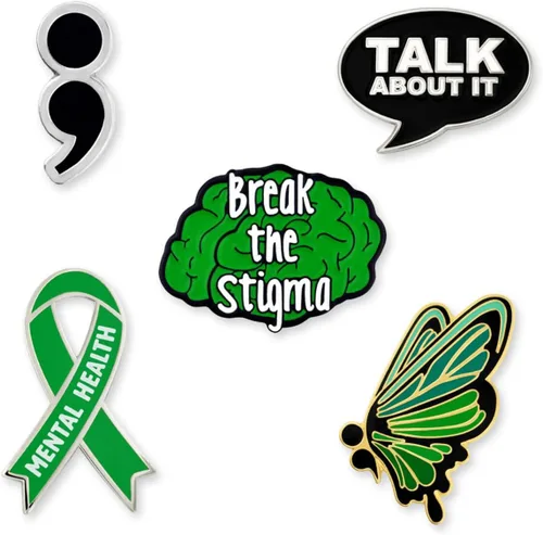 Miniatura 14 de PinMart's Suicide Prevention And Mental Health Awareness Enamel Lapel Pin - Enamel Pin Set and Lapel Pins Bulk for Backpacks, Bags, Hats, or