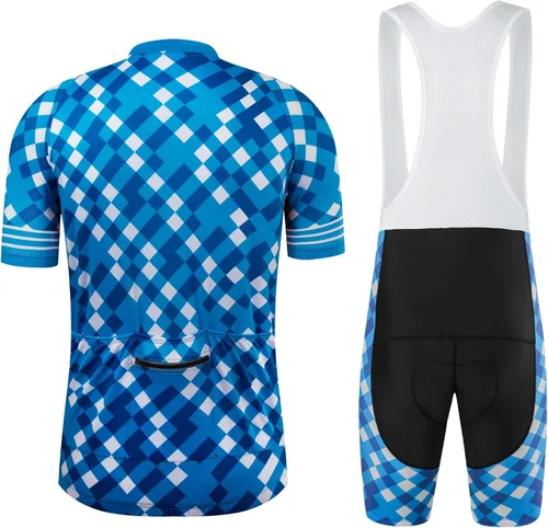 Miniatura 95 de Coconut Ropamo CR - Conjunto de camiseta de ciclismo para hombre, con cremallera y bolsillo con pantalones cortos con acolchado 4D