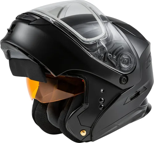 Miniatura 3 de GMAX MD-01S - Casco modular para nieve, color negro mate, MD