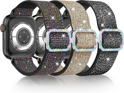 LETOID Correas elásticas diseñadas para Apple Watch Band de 1.496 pulgadas, 1.575 pulgadas, 1.614 pulgadas, 1.654 pulgadas, 1.732 pulgadas, 1.772