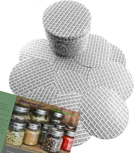 Miniatura 7 de Sellos de tapa sensibles a la presión activados por par -3.504 in (3.50 pulgadas) - 25 piezas - Fabricado en Estados Unidos - para tarros