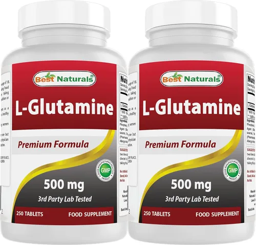Miniatura 11 de Best Naturals L-Glutamina 500 mg 250 Comprimidos