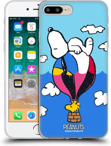 Miniatura 178 de Head Case Designs Funda de gel con licencia oficial de Peanuts Snoopy & Woodstock Halfs and Laughs [protección de grado militar] compatible