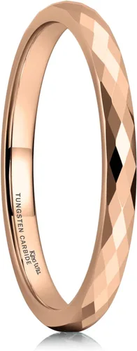 King Will Anillo de boda de carburo de tungsteno para hombres y mujeres, anillo de promesa para pareja de 0.079 pulgadas, 0.176 pulgadas,