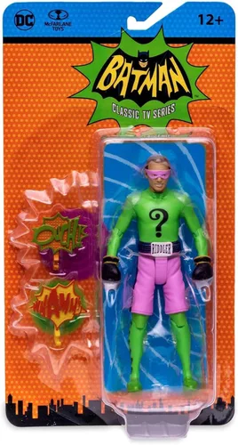 Miniatura 2 de McFarlane Toys DC Batman 1966 Serie de TV The Riddler Figura de acción [Boxeo]