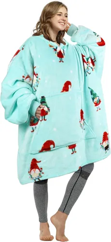 Miniatura 35 de Catalonia Sudadera con Capucha Manta Extragrande, Cómoda Sudadera Sherpa Usable, Regalo para Ella