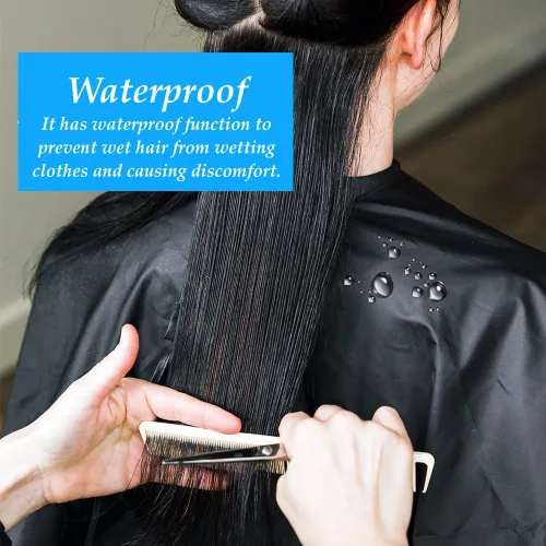 Miniatura 4 de Capas de peluquería con cierre a presión impermeable peluquería peinado corte de pelo colorante capa de nylon para peluquería peluquería