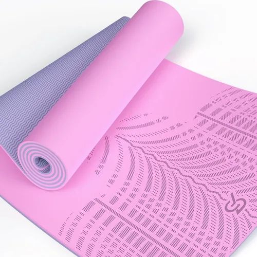 LOLLIPOP Thick Yoga Mat, Non-Slip Exercise Mat for Yoga, Pilates, Stretching Fitness & Exercise Mat with Easy-Cinch Carrier Strap Piruletas de bruja
