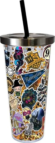 Spoontiques Harry Potter - Taza con purpurina artística, regalo para niños y adultos, sostiene bebidas frías y calientes