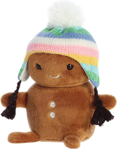 Miniatura 2 de Aurora® Festive Holiday Land of Lils™ Lil' Gingin™ - Animales de peluche de temporada - Regalos conmovedores - Marrón 5.5 pulgadas
