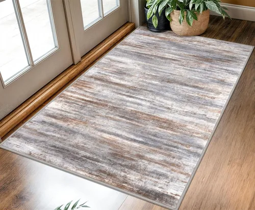 Miniatura 157 de KOZYFLY – Alfombra de pasillo moderna y lavable de diseño abstracto verde, 2 x 5 pies, antideslizante, suave y de pelo corto, ideal para cocina