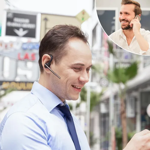Miniatura 6 de New Bee Auricular Bluetooth V5.2 Auriculares inalámbricos Bluetooth 24 horas de conversación CVC8.0 Dual Mic Cancelación de ruido