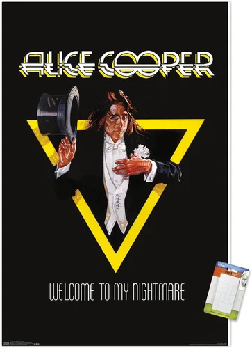 Miniatura 10 de Trends International Alice Cooper - Póster de pared de bienvenida, 14.725 x 22.375 pulgadas, versión enmarcada de madera de granero