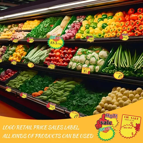 Miniatura 7 de Cartel Starburst para tienda minorista pequeño 500 piezas amarillo