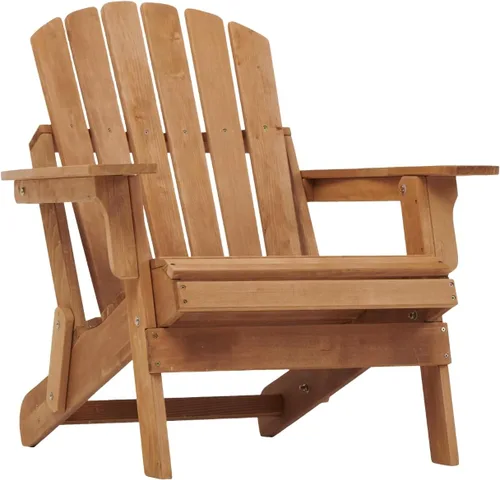 Miniatura 10 de Silla Adirondack en miniatura de madera maciza Hemlock, tumbona compacta para patio al aire libre, resistente a la intemperie, asiento de hoguera