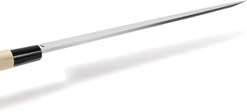 Miniatura 6 de Cuchillo de chef japonés para sushi sashimi Kigami (acero amarillo) - No.2 mango de madera de magnolia en forma de D, Yanagiba 11.8 pulgadas