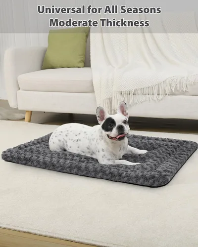 Miniatura 3 de Cama para perro lavable, reversible para jaula, suave y esponjosa para perrera, colchoneta para perros, colchón para dormir, perros grandes jumbo