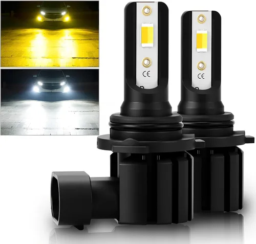 Miniatura 9 de D-Lumina H10 Switchback - Bombillas LED antiniebla, 8000 lúmenes, 40 W, 300% brillo, doble color, 6000 K, xenón blanco/3000 K amarillo dorado, 9145