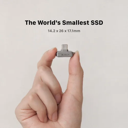 Miniatura 3 de ADAM elements SSD Flash Drive - iKlips S USB-C Nano Touch Fingerprint SSD de 256 GB para iPhone Serie 15/16/17