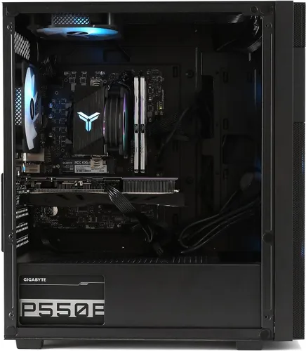 Miniatura 6 de MXZ Computadora de escritorio para juegos, I5 12400F 4.4GHz, RTX4060, 16GB DDR4 3200, NVME 500GB SSD, ventiladores 6RGB, Win 11 Pro Ready(I5 12400F