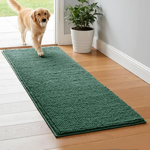 Miniatura 34 de Subrtex - Alfombras de baño de chenilla, tapete de baño de felpa corta y suave, tapete de ducha absorbente de agua, tapete de baño para la ducha