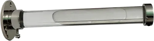 Miniatura 10 de Gancho para ropa montado en la pared, acabado de latón pulido, barra de Lucite resistente con soportes dorados, organizador de armario para abrigos