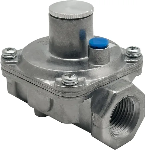 Regulador de gas natural de 1/2 pulgada para parrilla, gas natural y propano convertible, presión de entrada de 1/2 PSI, LPG 10 "NG 4" presión de