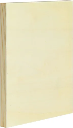 Miniatura 6 de Juvale Tableros de lona de madera, 8 x 10 pulgadas, pino marrón claro, 0.85 pulgadas de grosor, paquete de 6, lienzo de madera en blanco