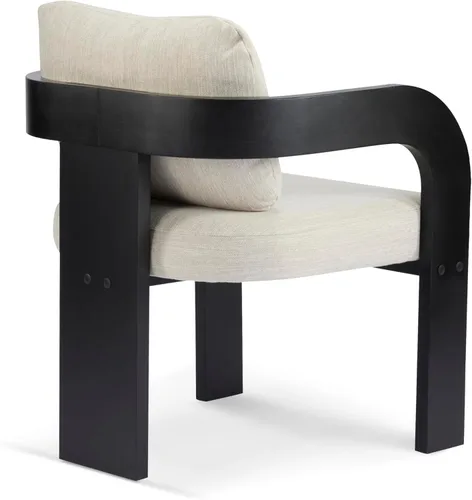 Miniatura 10 de Christopher Knight Home Yorick - Juego de 2 sillas de comedor modernas con cojín, juego de sillones de comedor de madera maciza, respaldo curvado