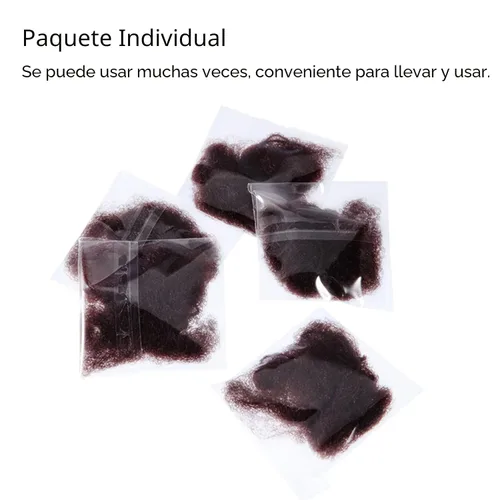 Miniatura 4 de Zonon Redes para Cabello de Moño 50 Piezas, Malla Elástica de Borde Invisible, Paquete Individual, Marrón y Horquillas en Forma de U 40 Piezas