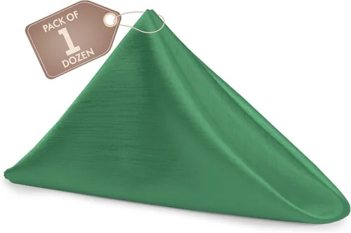 Miniatura 113 de Ultimate Textile -1 docena de servilletas reversibles Shantung Satin - Majestic - Servilletas de tela Majestic de 17 x 17 pulgadas, color marrón
