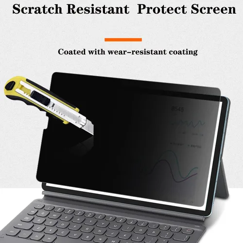 Miniatura 4 de Protector de pantalla de privacidad para Samsung Galaxy Tab A7 Lite SM-T220 8.7 pulgadas anti espía mate TPU película negra
