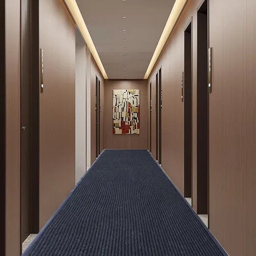 Miniatura 2 de Alfombra de pasillo comercial, 3 x 10 pies, alfombra de entrada, alfombra de pasillo con respaldo de PVC antideslizante para interiores
