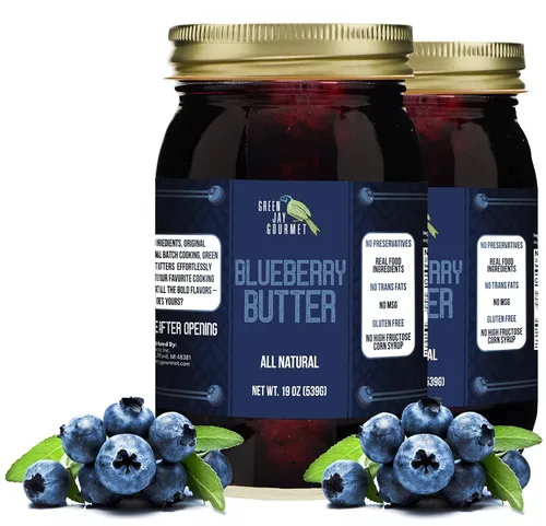 Miniatura 21 de Green Jay Gourmet Mantequilla de manzana, totalmente natural, sin gluten, para untar de manzana con manzanas, canela y especias, mantequilla