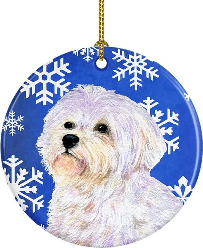 Miniatura 115 de Caroline's Treasures Cavalier Spaniel - Adorno de cerámica para colgar en el árbol de Navidad, para el hogar, Navidad, fiestas, regalo, 3 pulgadas