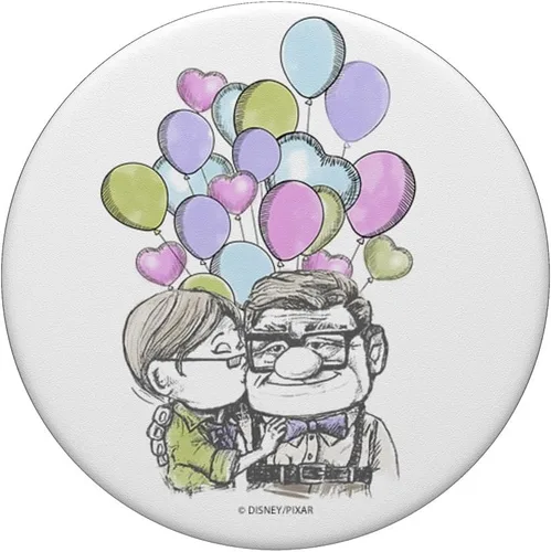 Miniatura 3 de Disney Pixar Up Carl Ellie Kiss con globos PopSockets adhesivo PopGrip