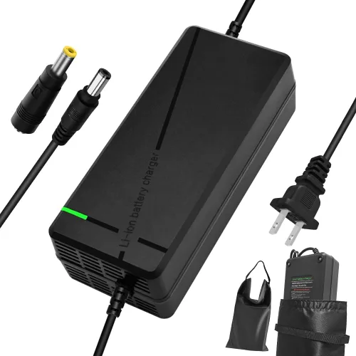 Miniatura 8 de Cargador de batería rápido de 42 V 3 A para batería de litio de 36 V, 7 tipos de enchufes para elegir, sin necesidad de adaptador, más seguro.