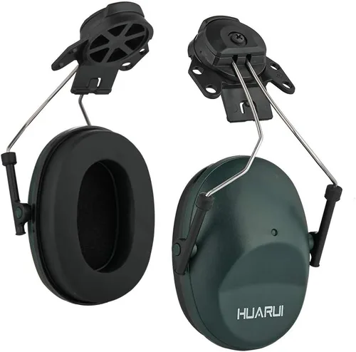Miniatura 7 de Casco con cancelación de ruido, orejeras acoplables, bloqueo de sonido, protección auditiva para sitios de construcción, adaptadores