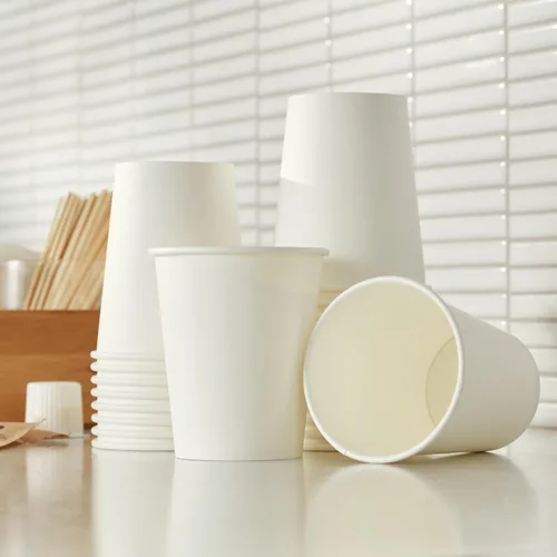 Miniatura 6 de Amazon Basics Tazas de café desechables, 10 onzas, papel, 1000 unidades (paquete de 1), color blanco